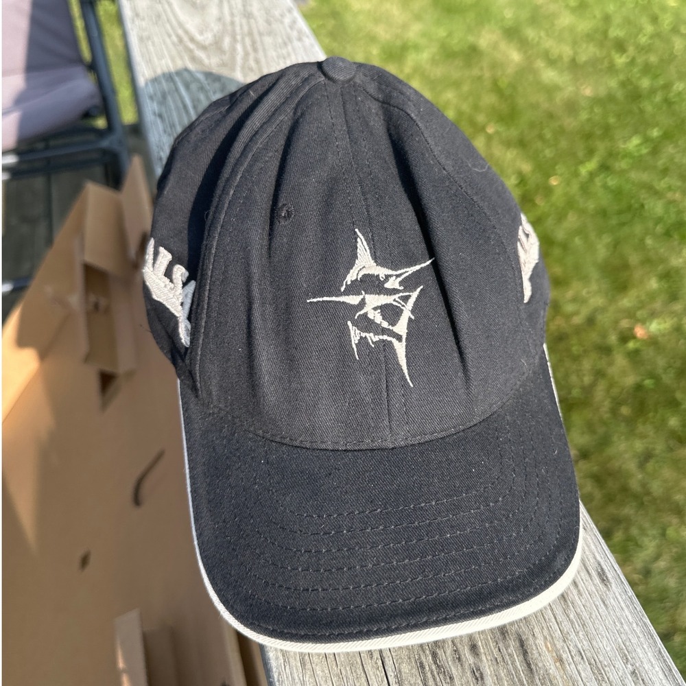 Legendary Headwear Cabo San Lucas Salsa Marlin Fishing Hat Black Adjustable Cap